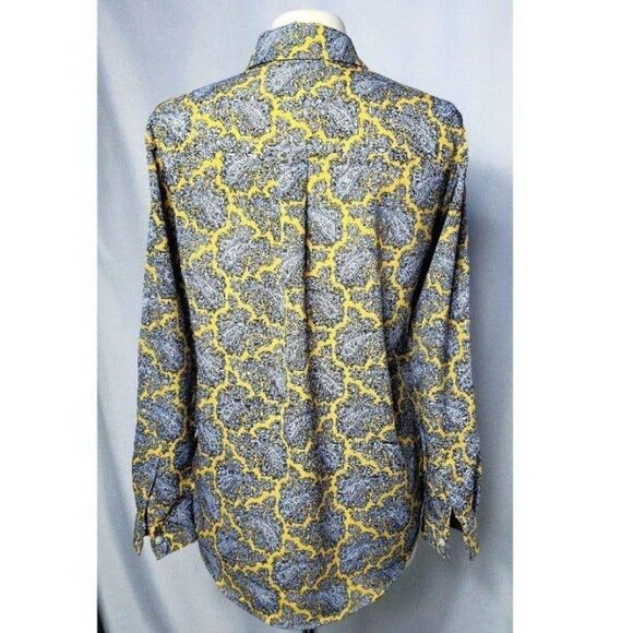 Michael Kors Women's Silk Point Collar Long Sleeve Button Down Blouse Small NWOT - Picture 4 of 8